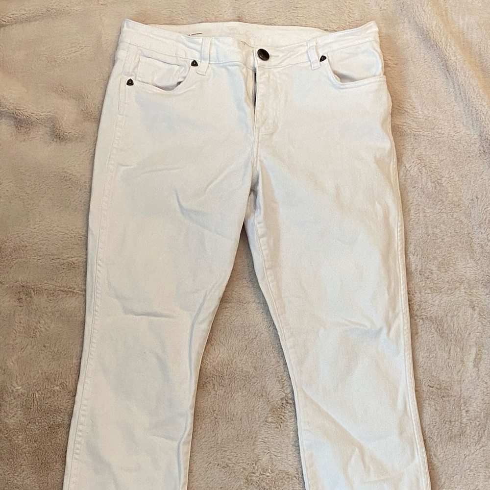 Kut from the Kloth Donna Skinny Ankle White Jeans
